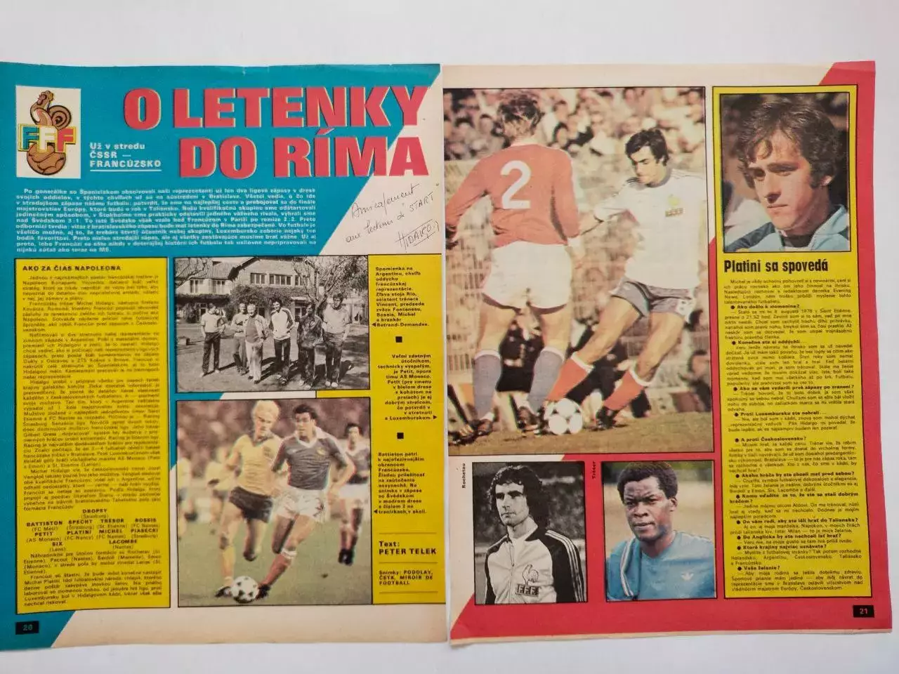 Из журнала Старт Чехия футбольная сборная Франции