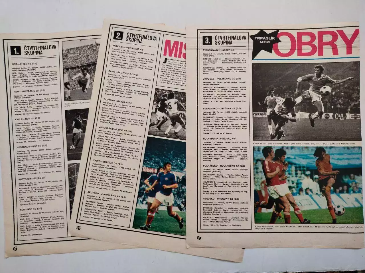 Из журнала Стадион Чехия 1974 год -чм по футболу в Германии 1974 г.