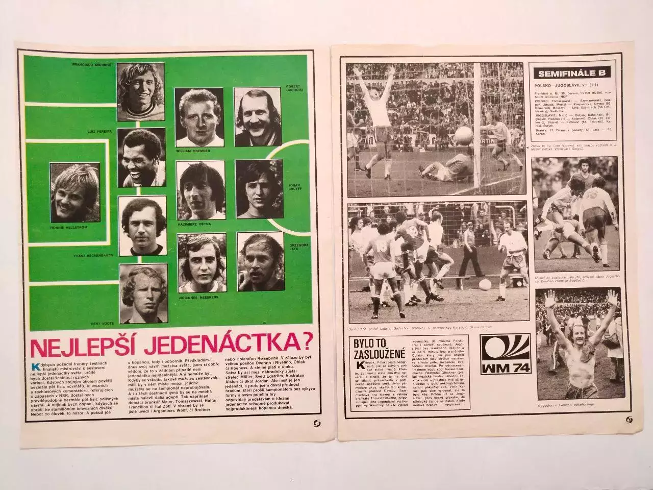 Из журнала Стадион Чехия 1974 г. страницы о чм по футболу в Германии 1974 г. - 5