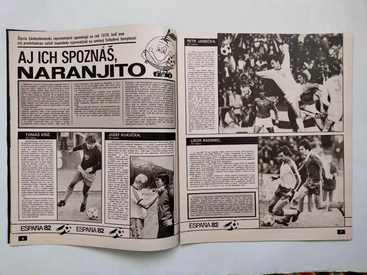 Журнал Старт Чехословакия № 24 за 1982 г. - чм по футболу Испания 1982 г. 2