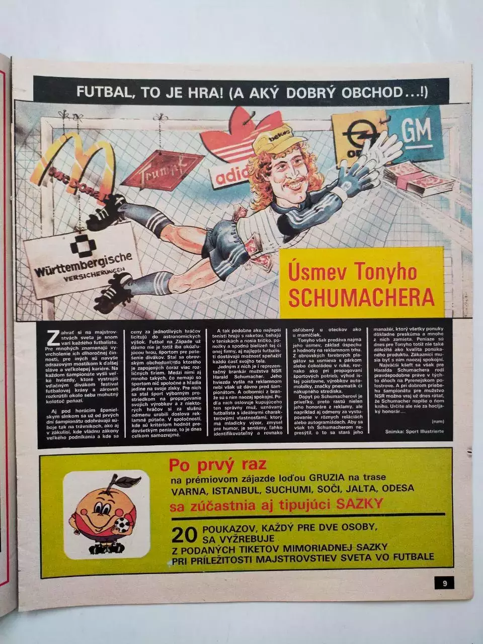 Журнал Старт Чехословакия № 24 за 1982 г. - чм по футболу Испания 1982 г. 3