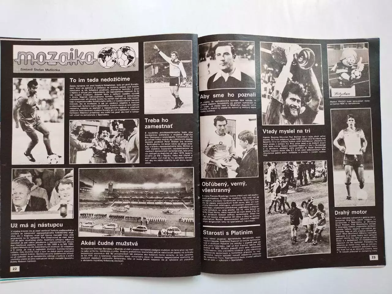 Журнал Старт Чехословакия № 24 за 1982 г. - чм по футболу Испания 1982 г. 5