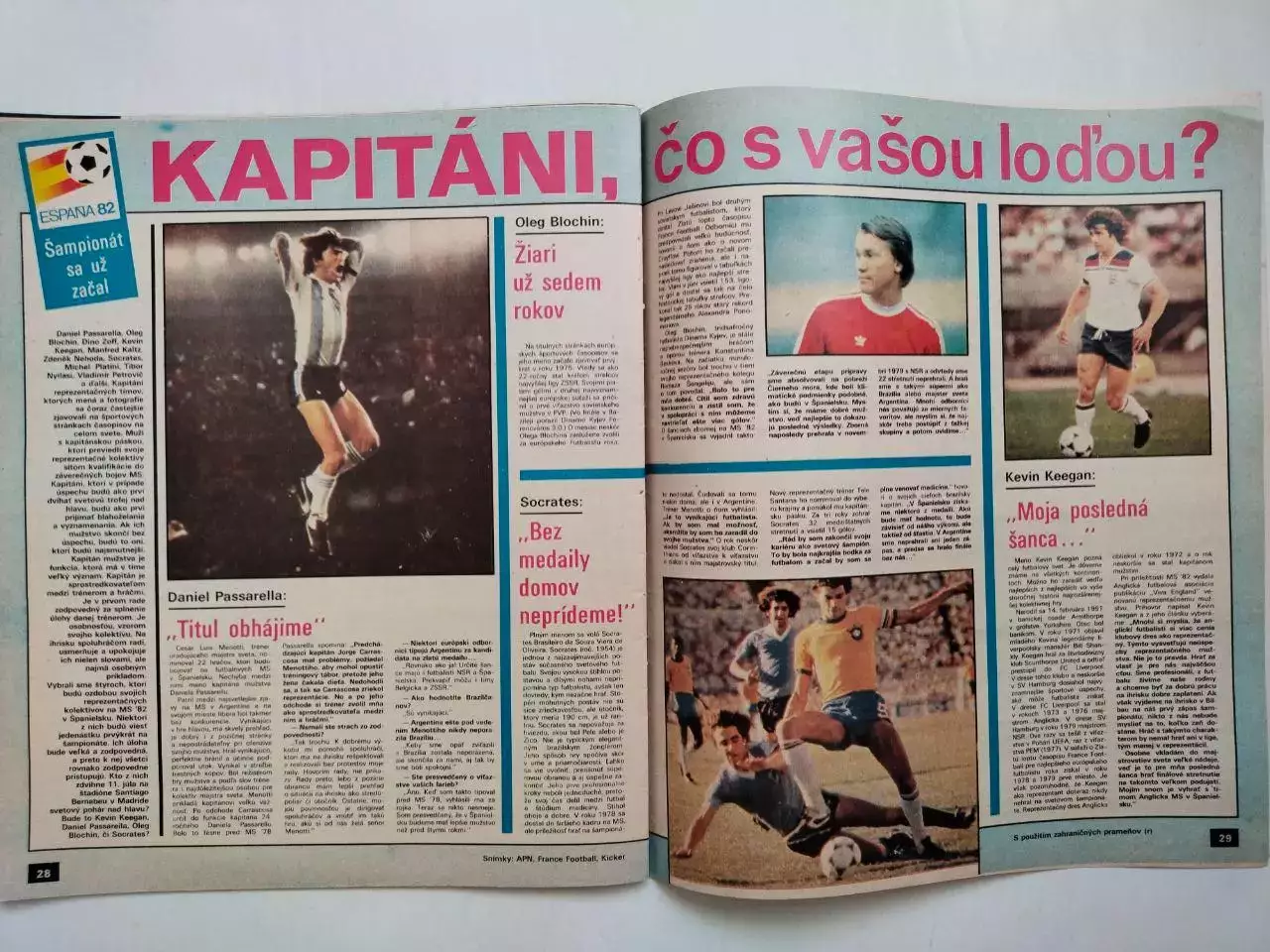 Журнал Старт Чехословакия № 24 за 1982 г. - чм по футболу Испания 1982 г. 6