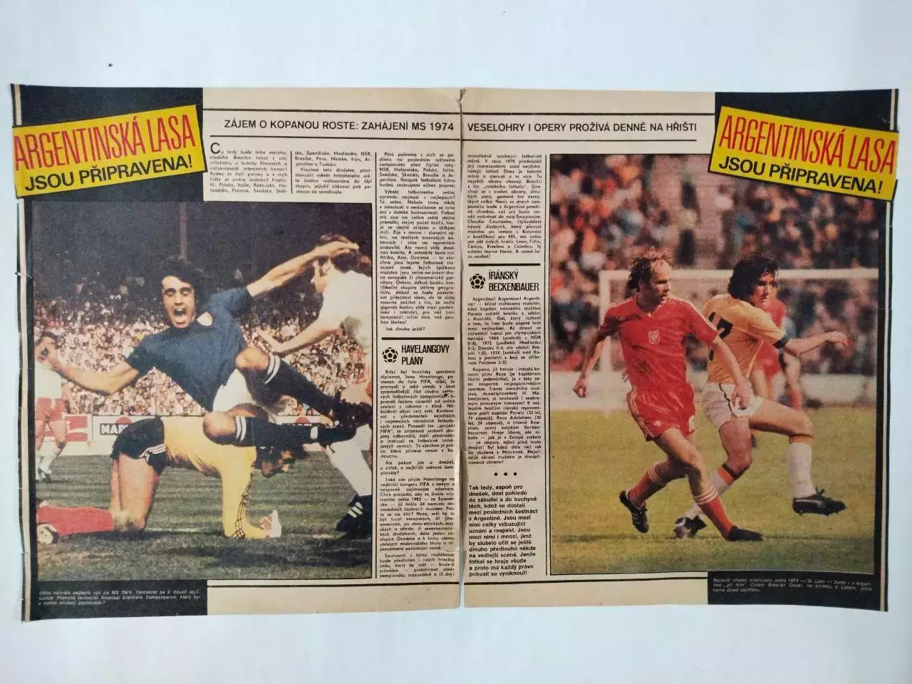 Из журнала Стадион Чехия 1978 год - страницы чм по футболу в Аргентине 1978 г. 3