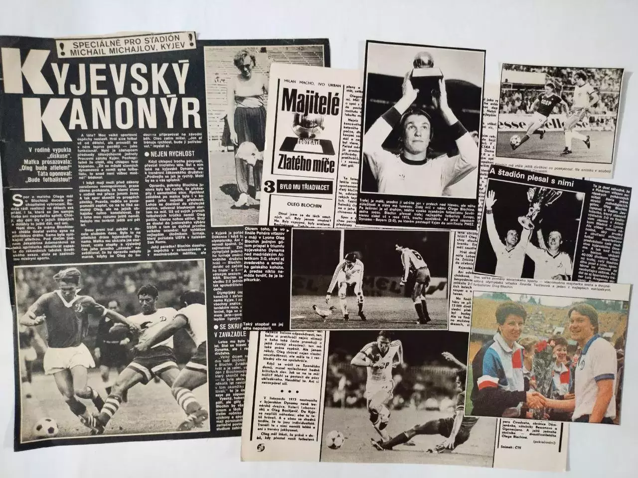 Футболист Олег Блохин - подборка фото из иностранных и украинских журналов 2
