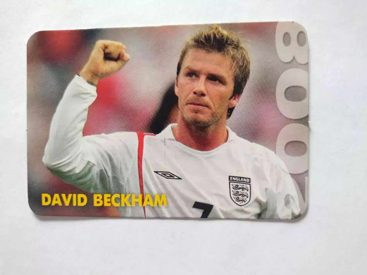 Календарик футболист Дэвид Бекхэм на 2008 год