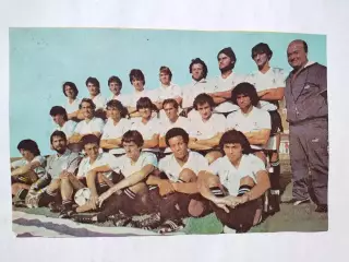 Постер участник чм по футболу из журнала Старт ЧССР- сборная Уругвай 1986 год