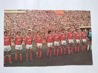 Постер участник чм по футболу из журнала Старт ЧССР- сборная СССР 1986 год