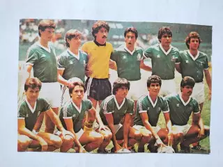 Постер участник чм по футболу из журнала Старт ЧССР- сборная Мексика 1986 год