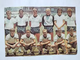 Постер участник чм по футболу из журнала Старт ЧССР- сборная Англии 1986 год