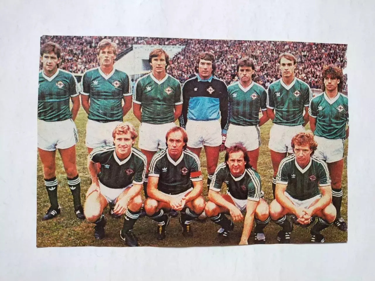 Постер участник чм по футболу из журнала Старт ЧССР- сборная Сев. Ирландия 1986