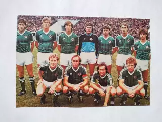 Постер участник чм по футболу из журнала Старт ЧССР- сборная Сев. Ирландия 1986