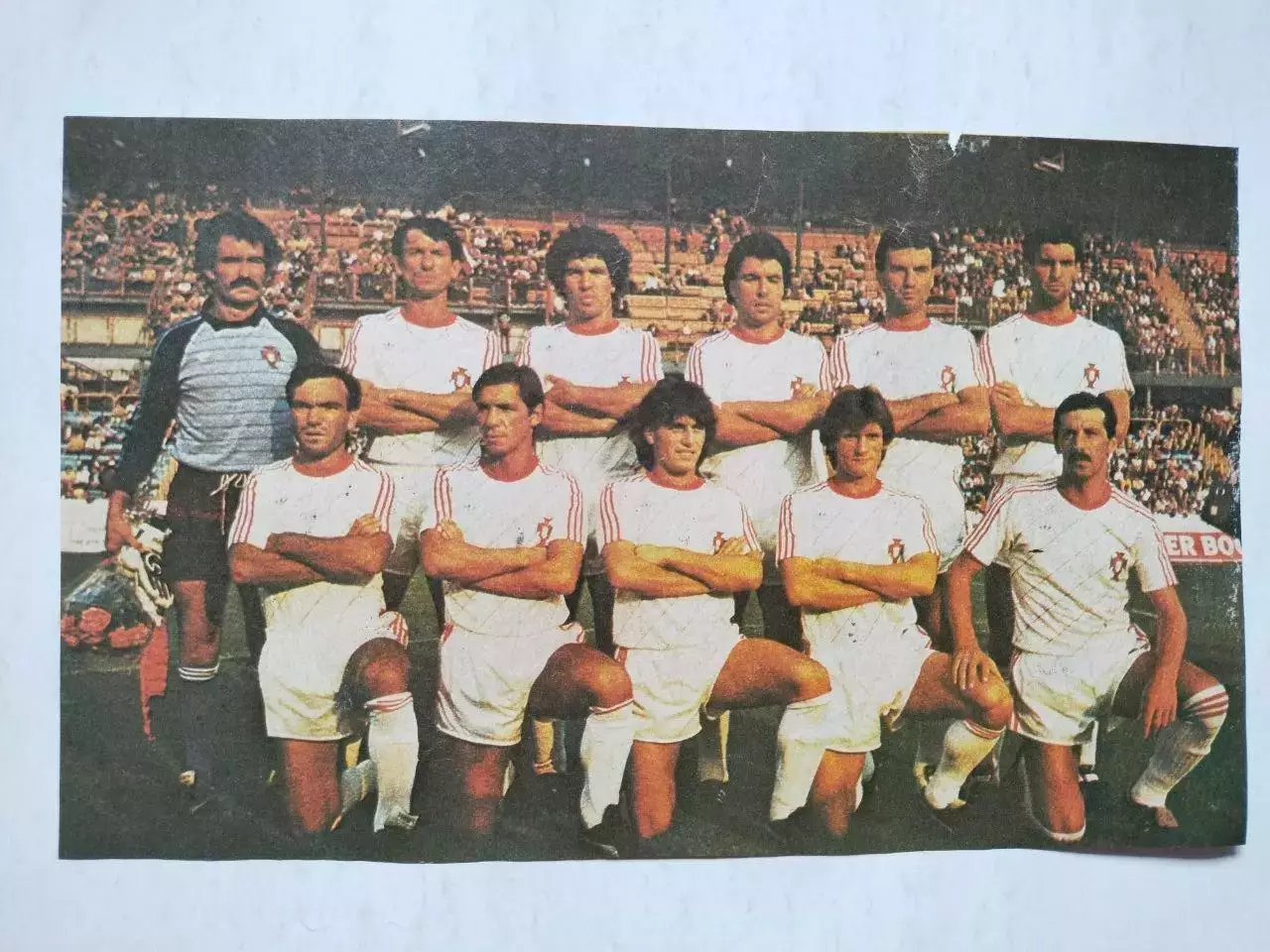 Постер участник чм по футболу из журнала Старт ЧССР- сборная Португалия 1986 год