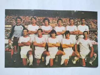 Постер участник чм по футболу из журнала Старт ЧССР- сборная Португалия 1986 год