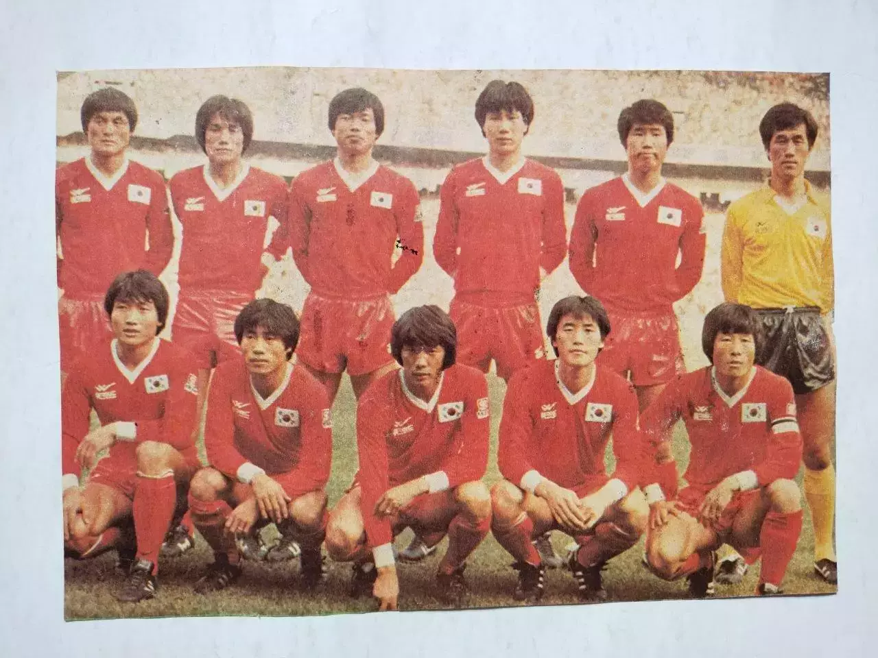 Постер участник чм по футболу из журнала Старт ЧССР- сборная Ю.Корея 1986 год