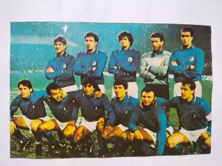 Постер участник чм по футболу из журнала Старт ЧССР- сборная Италия 1986 год