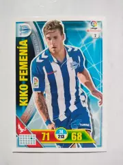 Карточка Футбол Panini Liga Santander 2016-17. Deportivo -Kiko Femenia № 2