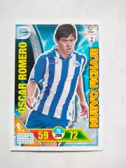 Карточка Футбол Panini Liga Santander 2016-17. Deportivo - Oscar Romero № 9 bis