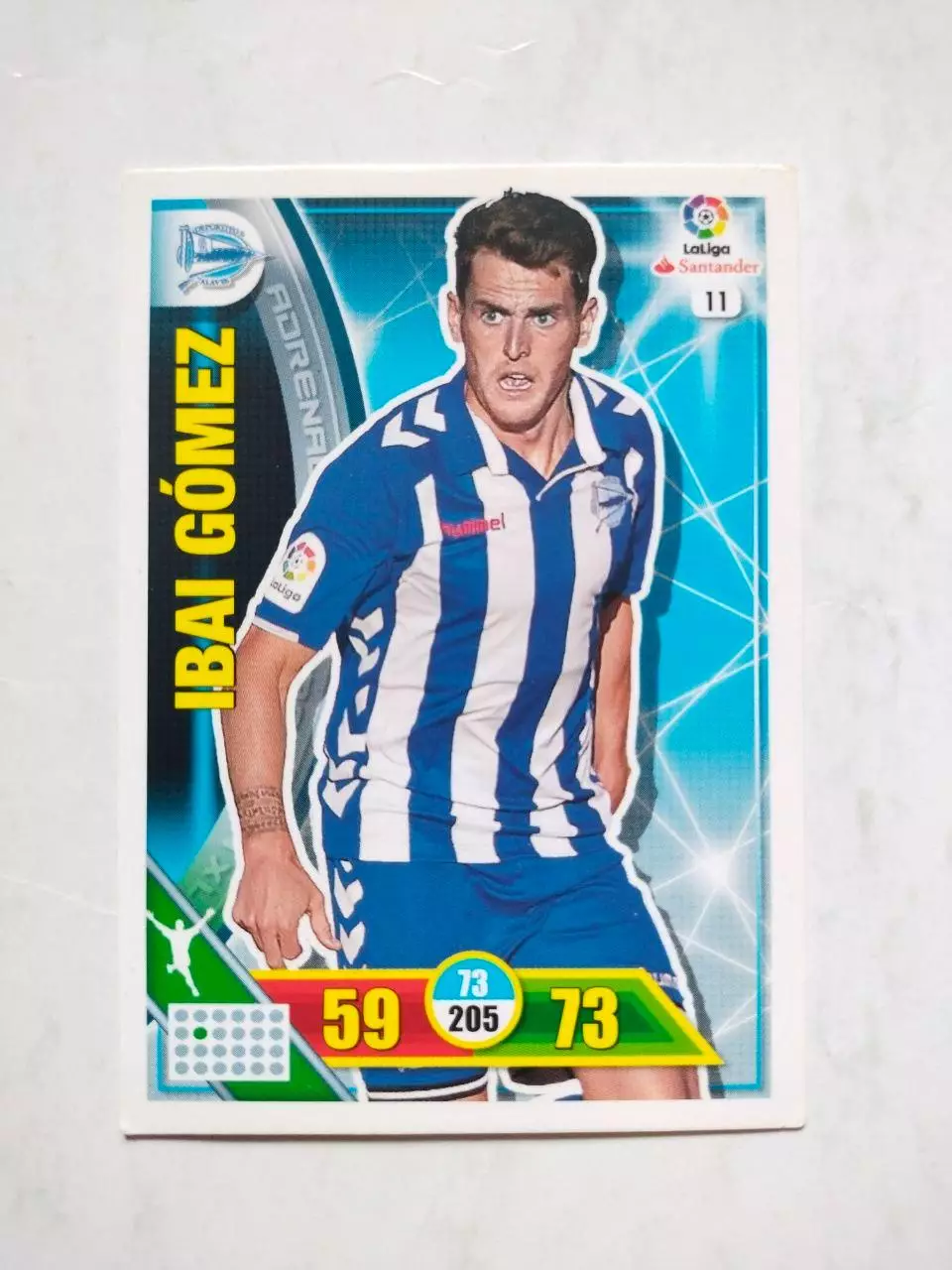 Карточка Футбол Panini Liga Santander 2016-17. Deportivo - Ibai Gomez № 11