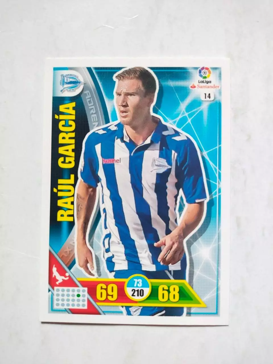 Карточка Футбол Panini Liga Santander 2016-17. Deportivo - Raul Garcia № 11