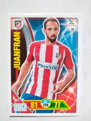 Карточка Футбол Panini Liga Santander 2016-17.Atletico Madrid -Juanfran № 38