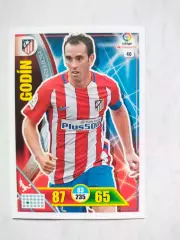 Карточка Футбол Panini Liga Santander 2016-17.Atletico Madrid -Diego Godin № 40