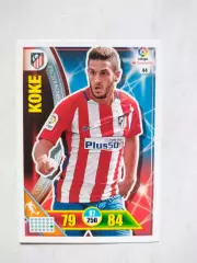 Карточка Футбол Panini Liga Santander 2016-17.Atletico Madrid -Koke № 44