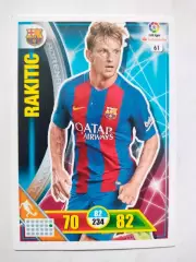 Карточка Футбол Panini Liga Santander 2016-17.Barcelona -Ivan Rakitic № 61