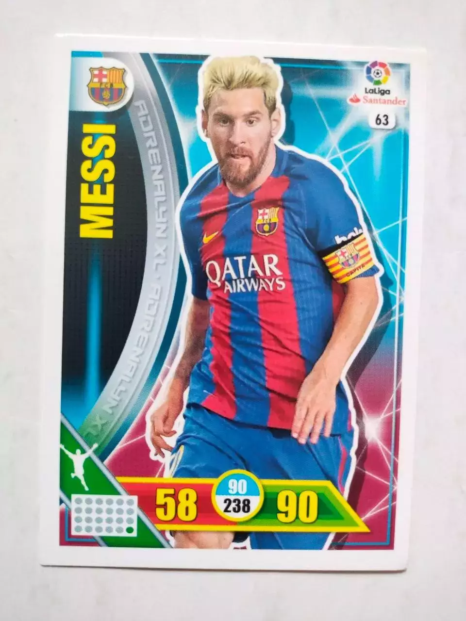 Карточка Футбол Panini Liga Santander 2016-17.Barcelona - Lionel Messi № 63