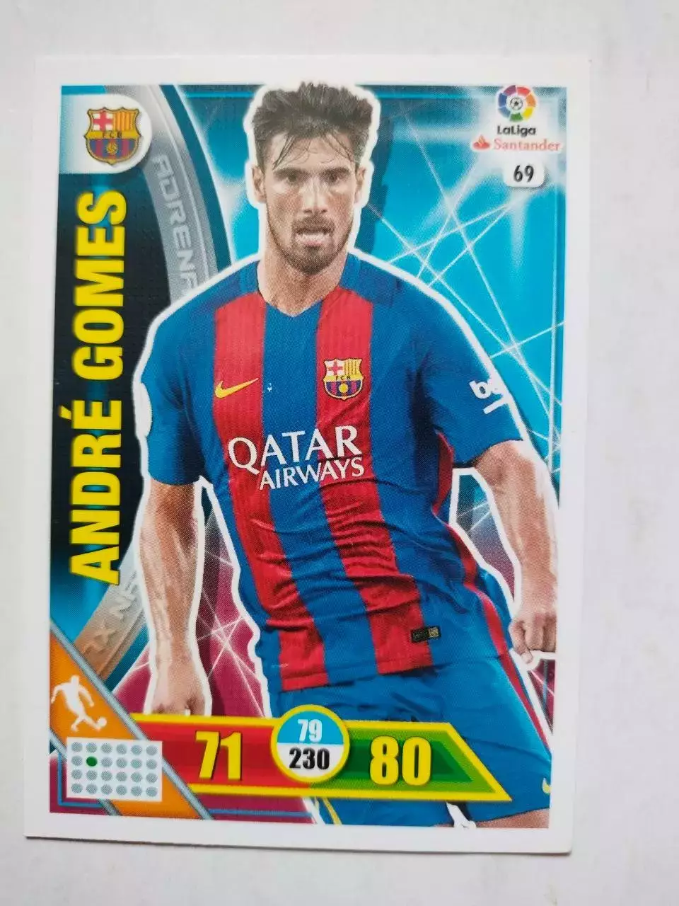 Карточка Футбол Panini Liga Santander 2016-17.Barcelona -Andre Gomes № 69