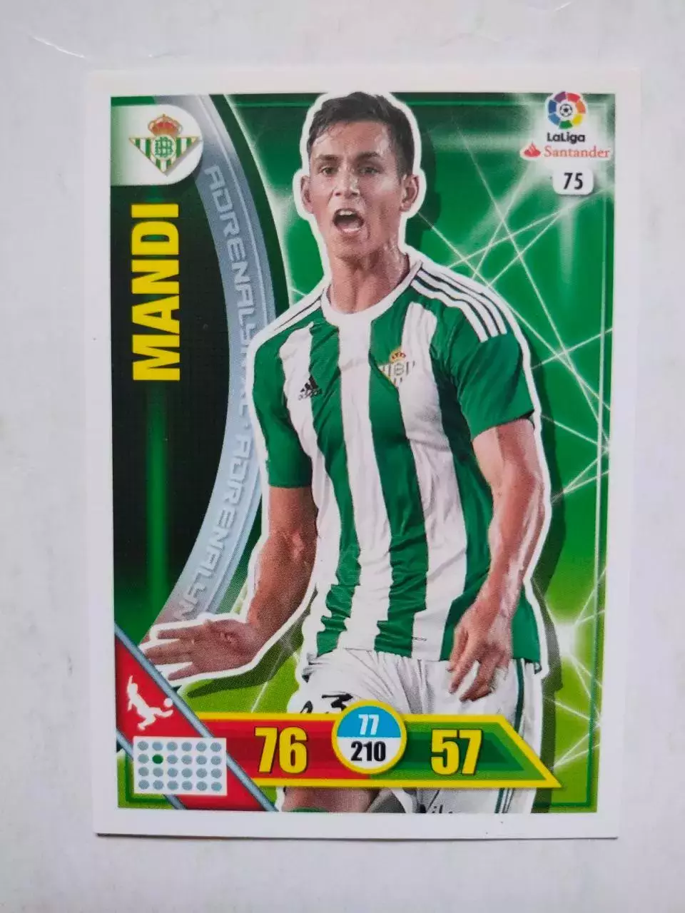 Карточка Футбол Panini Liga Santander 2016-17.Real Betis - Aissa Mandi № 75