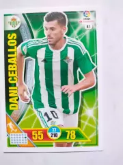 Карточка Футбол Panini Liga Santander 2016-17.Real Betis - Dani Ceballos № 81