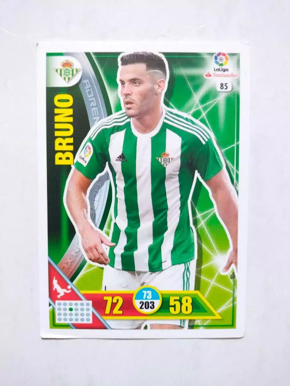 Карточка Футбол Panini Liga Santander 2016-17.Real Betis -Bruno Gonzalez № 85