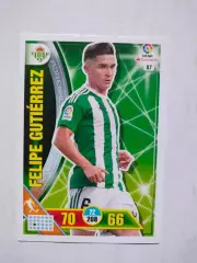 Карточка Футбол Panini Liga Santander 2016-17.Real Betis - Felipe Gutierrez № 87