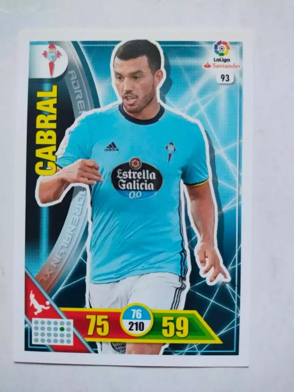 Карточка Футбол Panini Liga Santander 2016-17. Celta - Gustavo Cabral № 93