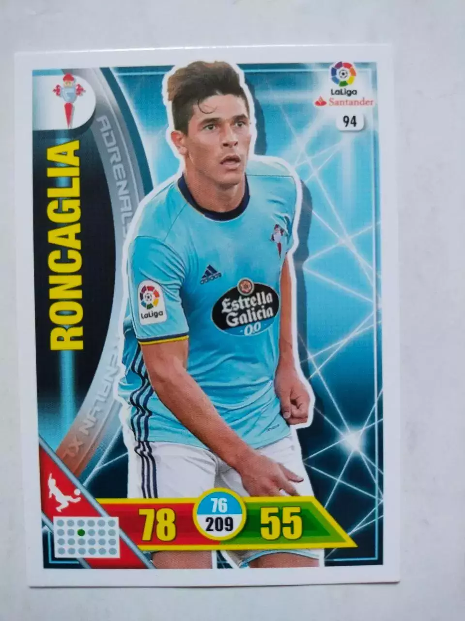 Карточка Футбол Panini Liga Santander 2016-17. Celta - Facundo Roncaglia № 94