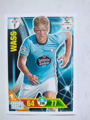 Карточка Футбол Panini Liga Santander 2016-17. Celta -Daniel Wass № 97