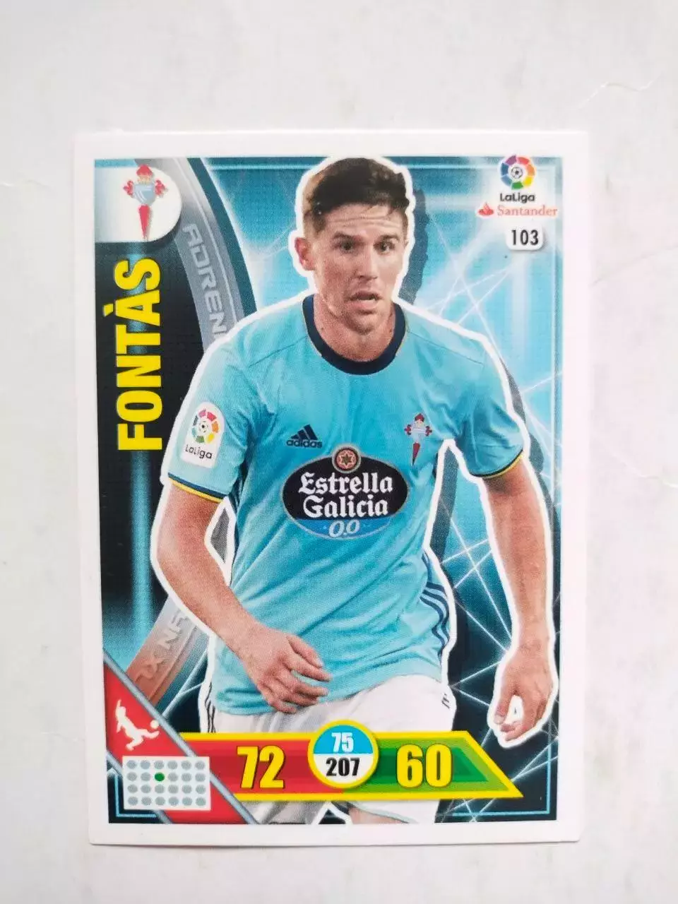 Карточка Футбол Panini Liga Santander 2016-17. Celta - Andreu Fontas № 103