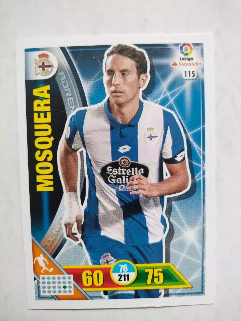 Карточка Panini Liga Santander 2016-17.Deportivo La Coruna- Mosquera № 115