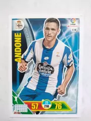 Карточка Panini Liga Santander 2016-17.Deportivo La Coruna- Andone № 119