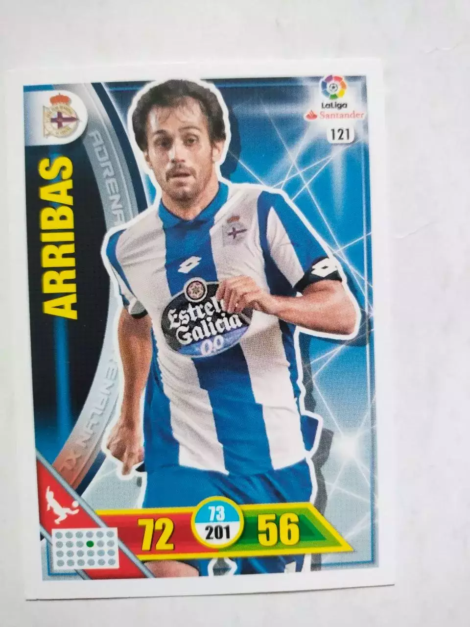 Карточка Panini Liga Santander 2016-17.Deportivo La Coruna- Arribas № 121