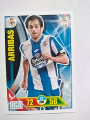 Карточка Panini Liga Santander 2016-17.Deportivo La Coruna- Arribas № 121