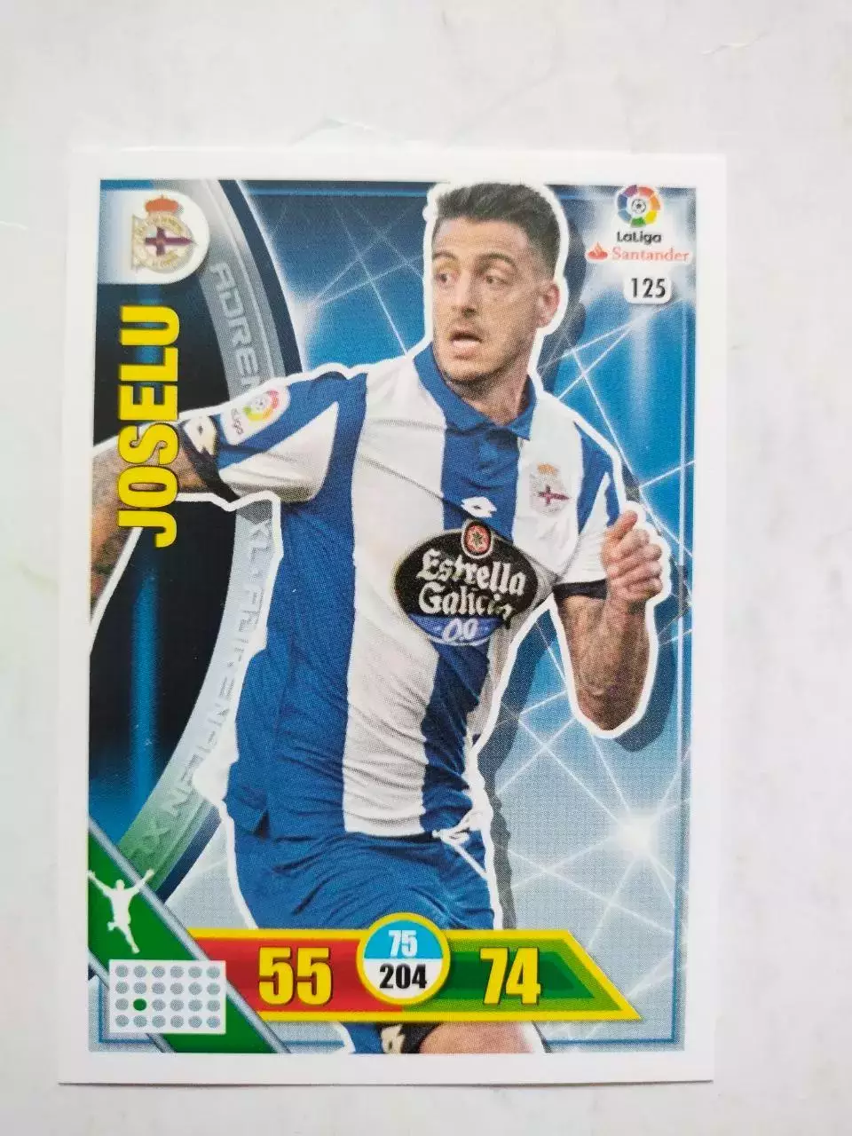Карточка Panini Liga Santander 2016-17.Deportivo La Coruna- Joselu № 125