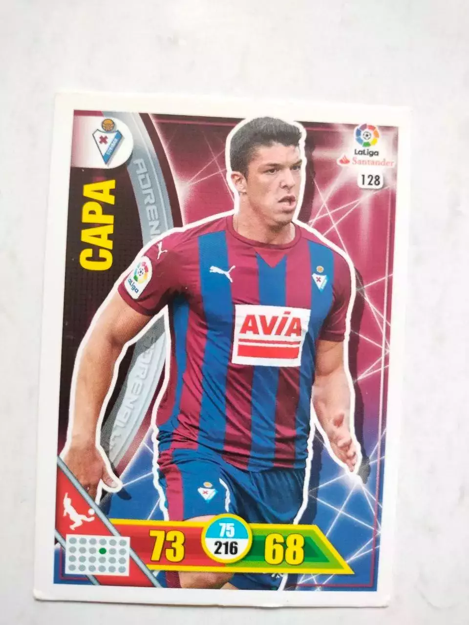 Карточка Футбол Panini Liga Santander 2016-17.Eibar- Ander Capa № 128