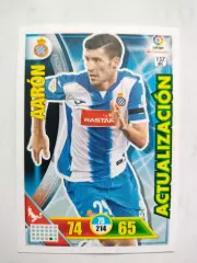 Карточка Футбол Panini Liga Santander 2016-17.Espanyol - Aaron № 157 bis