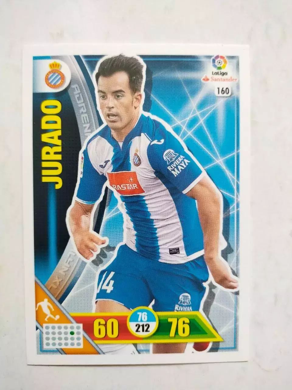 Карточка Футбол Panini Liga Santander 2016-17.Espanyol - Jurado № 160