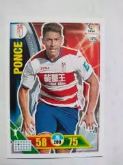 Карточка Футбол Panini Liga Santander 2016-17. Granada- Ezequiel Ponce № 173