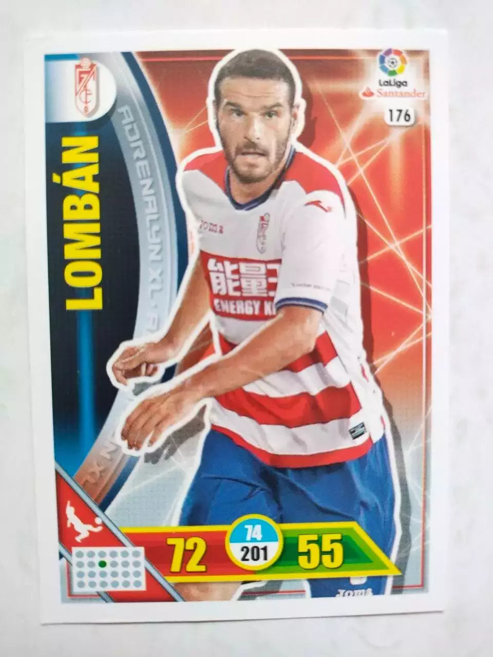 Карточка Футбол Panini Liga Santander 2016-17. Granada- David Lomban № 176