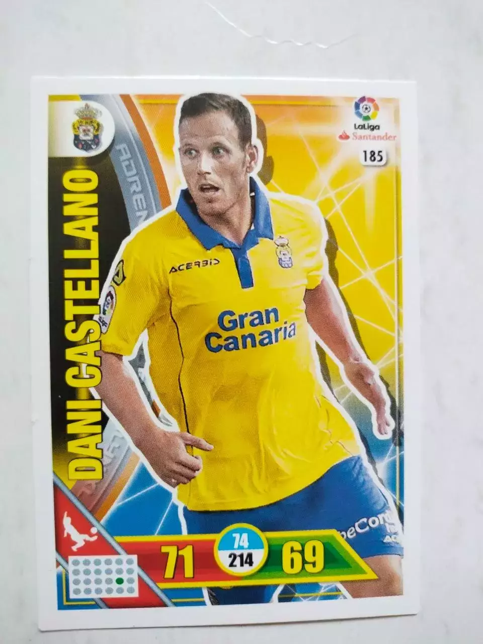 Карточка Футбол Panini Liga Santander 2016-17.Las Palmas - Dani Castellano № 185