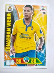 Карточка Футбол Panini Liga Santander 2016-17.Las Palmas - Jonathan Viera № 188